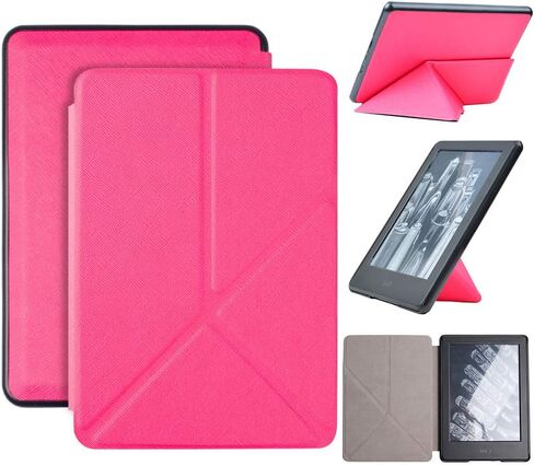 Case for 6"" Kindle 11th Generation 2022, Standing Origami Slim Shell Cover with Auto Wake/Sleep for All-New Kindle 11th Generation 2022 Released E-Reader Black in Saudi Arabia