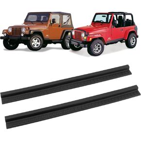 Door Sill Guards Kit Rubber Door Entry Guards Protector for 2018-2024 Wrangler JL JLU Gladiator JT 2 Door Accessories Parts Door Sill Guards Edge, 2PCS