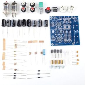 Valve Preamp Amplifier Board Kit, 6J1 Vacuum Electron Tube Valve Preamp Amplifier Board Headphone Amp Parts Musical Fidelity Kit