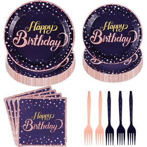 96Pcs Black and Red Party Supplies Red Dot on Black Party Plates and Napkins Disposable 350GSM Black and Red Birthday Tableware Set for Birthday Baby Shower Wedding Decorations, Serves 24