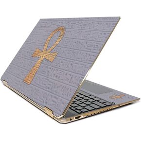 MightySkins Skin Compatible with HP Spectre x360 15.6" Gem-Cut (2019) - Ankh | Protective, Durable, and Unique Vinyl Decal wrap Cover | Easy to Apply, Remove, and Change Styles | Made in The USA