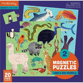 Mudpuppy Magnet Puz Forest Night & Day