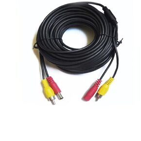 16FT/5M 2 in 1 BNC HD Video Power Cord, BNC+DC Power Extension Cable, for CCTV Security Surveillance Camera Video Closed Circuit Television System Cable - (1Pcs)