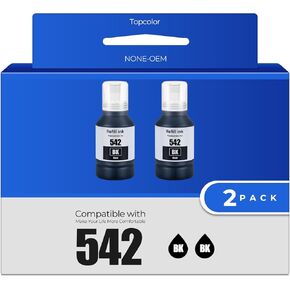542 Ink Refill Bottles Color Combo Pack ET-5800 ET-5150 ET-5850 ET-5880 Replacement for Epson 542 Ink Refill Bottles Color for EcoTank Pro ET-16600 ET-16650 ET-5170 ET-5180 Workforce ST-C8000 ST-C8090