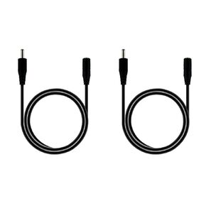 3.3ft/2pcs DC Power Adapter Male to Female Extension Cord, 3.5x1.35 mm, 12 Volt Plug Extension Cord, Barrel Connector, for: Under Cabinet Lighting, LED Strip Lights, CCTV Security Cameras, IP Cameras