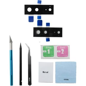 OEM Original Back Rear Camera Glass Lens Replacement for Google Pixel 6 5G with Adhesive Preinstalled, Repair Tools Kit Set and Installation Manual Included (for Pixel 6)