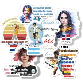 1step2dream Hispanic Heritage Month Stickers Latino Inspirational Quotes in Spanish | Spanish Stickers for Teacher Student Kids