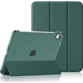 Case for iPad 10th Generation 2022, 10.9 inch Case with PC Translucent Back, Slim Trifold Stand Protective Cover Compatible with iPad 10th Gen, Support Touch ID, Auto Wake/Sleep, Black