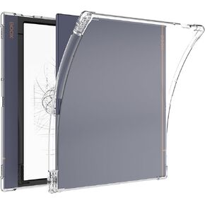 Clear Case for 10.3" Onyx Boox Note Air2/Note Air2 Plus ePaper Tablet - Slim Lightweight TPU Transparent Flexible Soft Back Shell Cover with Pen Holder (Clear)