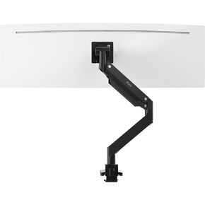 Pixio PS2S Titan White Premium Single Monitor Arm Ultrawide Heavy-Duty Stand fits up to 57 inch Monitors Holds up to 59.4lbs VESA Compatible Integrated Cable Management Height Tilt Swivel Adjustable