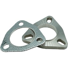 مجموعة توصيل شفة العادم 2 بوصة من SHINTONES، شفة وحشية لرؤوس عادم توربو ماسورة العادم من الفولاذ المقاوم للصدأ 51.8 مم in Kuwait