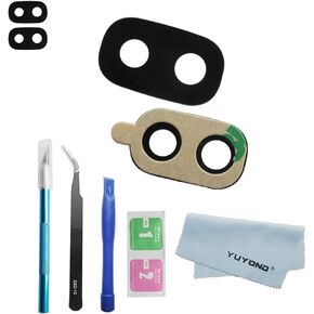 2pcs OEM Original Rear Camera Glass Lens Replacement for Samsung Galaxy J330 J530 J730 J3 J5 J7 2017 with Adhesive Preinstalled with Tools Kit