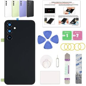 GREEN FUSION Compatible with Galaxy A54 5G Back Cover Replacement, A54 5G SM-A546 Back Housing Door with Pre-Installed Camera Lens, Repair Tools & Instruction, Graphite