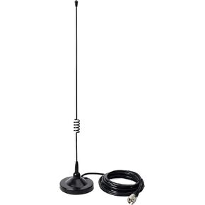 TWAYRDIO 144/430MHz 19.3 inches Mobile Antenna for Dual Band 2Meter/70cm Mobile Radio - VHF UHF Car Transceiver Antennas Full Kit with Magnet Mount and 13ft RG58 Coaxial Cable PL259 Plug in Kuwait