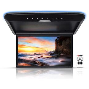 شاشة عالية الوضوح مقاس 14 بوصة MP5 مثبتة على السقف تدعم إدخال وإخراج الفيديو HDMI/TF/USB/AV1/AV2، بالإضافة إلى تحويل FM in Kuwait