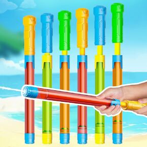 Water Gun Toy - Shoot Up to 40 Feet, 18 PCS Outdoor Squirt Gun Pool Toys for Kids & Adults, Water Guns for Swimming Pool Beach Summer Party Games