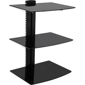 3 Shelf Tempered Glass Multimedia Mounting Unit