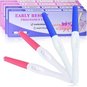 Fake Pregnancy Test Strips,4Packs Always Positive Early Pregnancy Test Kit,Prank HCG Pregnancy Rapid Test for April Fools' Joke Gag,Blue & Pink