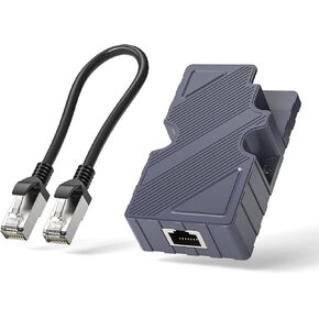 Starlink Dishy V2 to RJ45 Adapter, Starlink PoE Injector, Starlink Ethernet Adapter Kit with Ethernet Cord, T568B Pin 10/100 / 1000Mb / s, Starlink Internet Kit Satellite