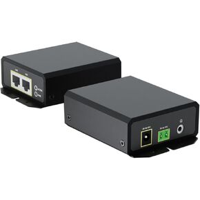 Procet Gigabit PoE++ Injector 90W, IEEE802.3 af/at/bt Compliant 10/100/1000Mbps Industrial PoE Adapter with Wide Temp -40°F to 149°F, 6KV Surge Protection, 50-5V DC Jack/ 2PIN Input, PT-PSE109GBRO-D