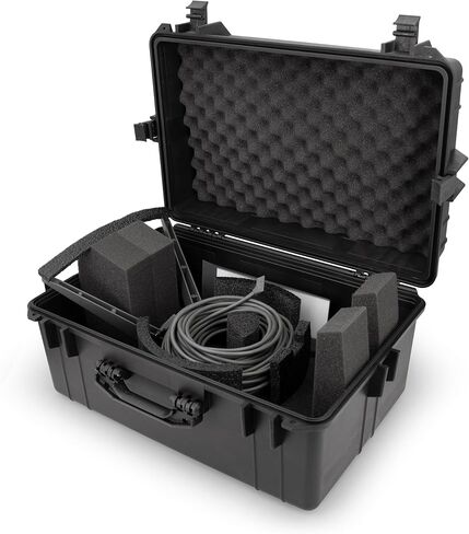 حقيبة سفر CASEMATIX متوافقة مع طقم أطباق الأقمار الصناعية المحمولة Starlink Standard V2، وجهاز توجيه واي فاي، والكابلات والمحولات، وحقيبة الأقمار الصناعية الجيل 2 المقاومة للماء مع رغوة مقطوعة بدقة in Saudi Arabia