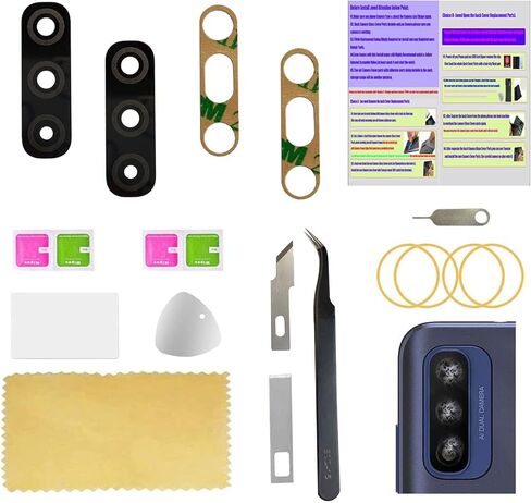 (حزمة من قطعتين) غطاء زجاجي للكاميرا الخلفية Moto g Pure مجموعة عدسات حماية بديلة لموتورولا Moto g Pure XT2163 XT2163DL XT2163-4 6.5 بوصة in Kuwait