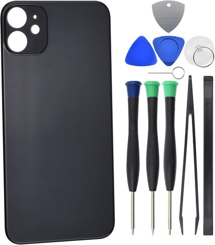 قطعة بديلة من الزجاج الخلفي الأسود لهاتف iPhone 11 مع لاصق مقطوع مسبقًا in Saudi Arabia