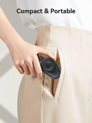 LVFAN Portable Charger for Google Pixel Watch, 1400mAh Power Bank Charging Cable Replacement Accessories, Travel Car Magnetic Wireless Charger Stand for Google Pixel Watch in Kuwait