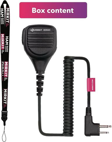 ميكروفون مكبر صوت MIRKIT عالي التحمل متوافق مع راديو موتورولا مع دبوس M2: CLS1110، CP110، CP200، RDU4100، RMU2040، DLR1020. اضغط لتتحدث مع ميكروفون ومشغل راديو Lanyard Ham للراديو ثنائي الاتجاه in Kuwait