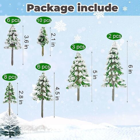 Miniature Trees,40pcs Model Train Scenery Fake Tree Miniature Figurines,1.2-6.3 Inch Bushes Model Trees Diorama Trees,Mini Trees for DIY Crafts Architecture Building Model,Landscape Natural Green in Saudi Arabia