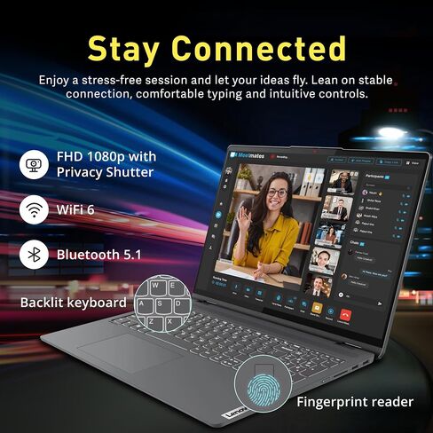 لاب توب لينوفو ايدياباد فليكس 5 مقاس 16 بوصة 2.5 كيه تعمل باللمس 2 في 1، انتل i7-1255U، ذاكرة الوصول العشوائي 16 جيجا، تخزين 2.28 تيرابايت (2 تيرابايت اس اس دي + مجموعة قاعدة تركيب 288 جيجا)، رسومات انتل ايريس اكس، لوحة أرقام، واي فاي 6، رمادي، Win11 الصف in Saudi Arabia