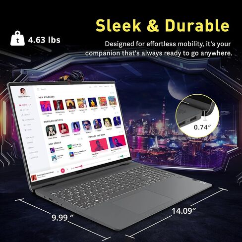 لاب توب لينوفو ايدياباد فليكس 5 مقاس 16 بوصة 2.5 كيه تعمل باللمس 2 في 1، انتل i7-1255U، ذاكرة الوصول العشوائي 16 جيجا، تخزين 2.28 تيرابايت (2 تيرابايت اس اس دي + مجموعة قاعدة تركيب 288 جيجا)، رسومات انتل ايريس اكس، لوحة أرقام، واي فاي 6، رمادي، Win11 الصف in Saudi Arabia