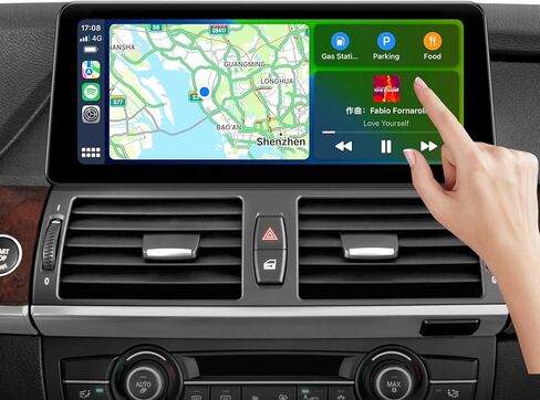 ستيريو سيارة 12.3 بوصة لسيارة BMW X5 E70 X6 E71 (2011-2013) نظام CIC، CarPlay اللاسلكي Android Auto Bluetooth IPS شاشة تعمل باللمس 1920 * 720 راديو المصنع in Kuwait