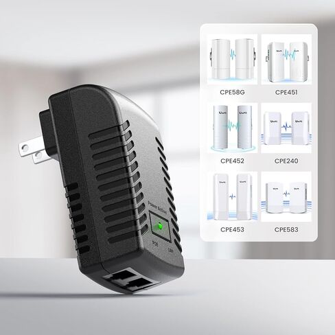 24V POE Injector Adapter, 100Mbps Ethernet POE Injector, POE Power Supply for UeeVii Wireless Bridge in Kuwait