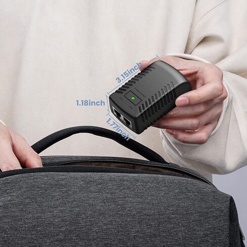 24V POE Injector Adapter, 100Mbps Ethernet POE Injector, POE Power Supply for UeeVii Wireless Bridge in Kuwait