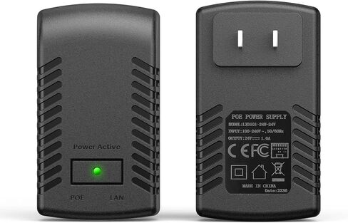 24V POE Injector Adapter, 100Mbps Ethernet POE Injector, POE Power Supply for UeeVii Wireless Bridge in Kuwait