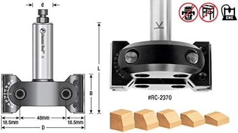 Amana Tool - Index able Chamfer 3/4" Shank (RC-2370), Industrial Grade in Saudi Arabia