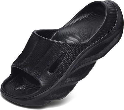 شرائح VIYEAR النسائية للرجال مع دعم قوس مريح لالتهاب اللفافة الأخمصية، صنادل رياضية سميكة لتقويم العظام للجنسين تقلل الضغط على القدمين in Kuwait