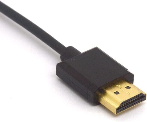 Angled Micro HDMI to HDMI Cable, Micro HDMI Male to HDMI Male Extension Cord 1080P 3D 4K 60Hz Ethernet Adapter Connector 15CM (Left) in Saudi Arabia