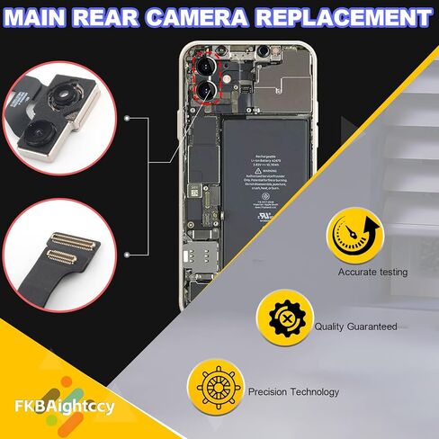 Main Rear Camera for iPhone 12 Module 12MP Camera Replacement for iPhone 12 Back Camera Replacement for iPhone 12 Camera Rear Parts with Repair Tools for iPhone 12 A2403 A2172 A2402 A2404 in Saudi Arabia