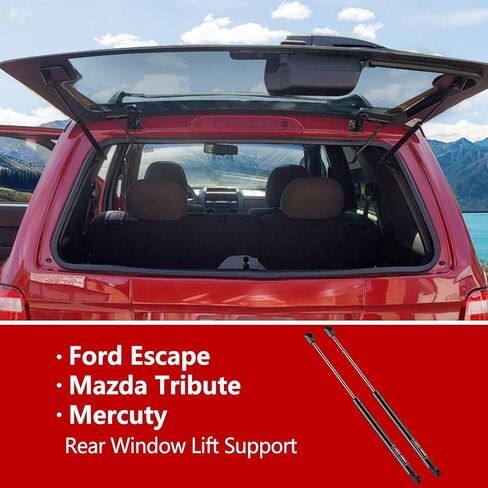 64212 Rear Window Glass Gas Lift Supports Springs Struts arm Shocks for Ford-Excursion 2000-2005 1.5" Higher Than OEM, 013960, Set of 2 Vepagoo in Kuwait
