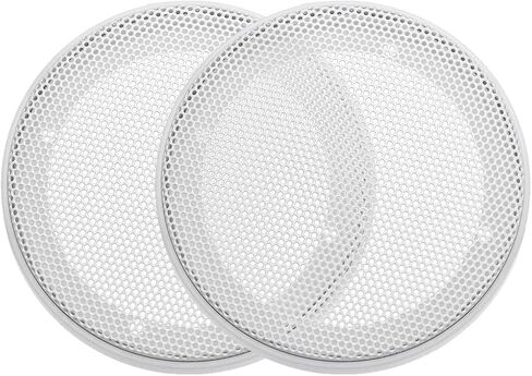 uxcell Speaker Grill Cover 3 Inch 106.5mm Mesh Decorative Circle Subwoofer Guard Protector White 2pcs in Saudi Arabia