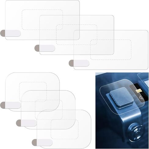 6Pcs Windshield Dashcam Stickers Adhesive Dashcam Windshield Sticker Sturdy Electrostatic Stickers Easily Prevent Scratching & Falling for Dash Cam Sticker Shield for Mounting Phone Projection Screen in Saudi Arabia