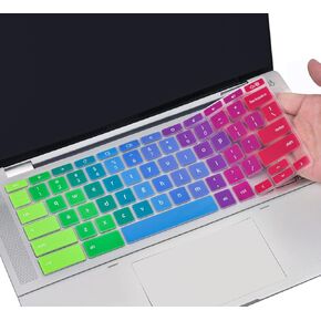 غطاء لوحة المفاتيح لجهاز HP Chromebook X360 14 بوصة 14C-CC/CA 14ct-cc000 14c-cc0013dx /cc0047nr/cc0010ca 14c-ca0053dx /ca0030ca، HP Chromebook 14b 14b-na0010nr 14b-na0010wm واقي لوحة المفاتيح، وردي