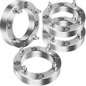 HHCSOP 4x156 2" ATV Wheel Spacers for Polaris RZR 900 2015-2017, Polaris RZR XP 1000 2014 2015 2016 2017 2018, 4PCS Black Wheel Adapters with M12x1.5 Studs & 131mm Bore