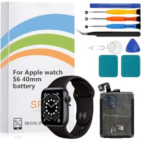 Battery Replacement for Apple watch Series 6 40mm A2345 A2291,A2293, A2375 for Iwatch Series 6 battery Standard Capacity Battery Include Complete Repair Tools kit