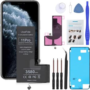 High Capacity Battery for iPhone 11 Pro with Professional Repair Tools Set, Upgraded Replacement Compatible with iPhone 11 Pro Battery A2160 A2215 A2217