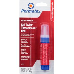 Permatex 27200-6PK High Temperature Threadlocker Red, 10 ml (Pack of 6)
