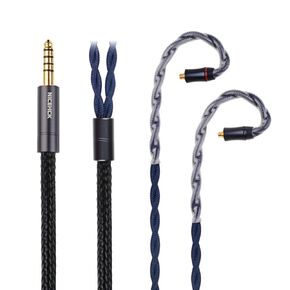 NiceHCKDragonSale 7N OCC+ Palladium Silver Alloy Mixed HiFi Earphone Cable,In Ear Monitor Earbuds Cable, Replacement MMCX/2Pin/N5005 Headphones Cable for DB2 ZS6 ZS10 Pro ZST IEMs (4.4mm 0.78 2Pin)