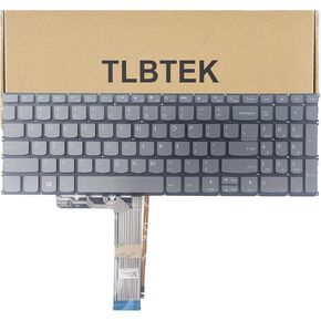 TLBTEK Backlight Keyboard Replacement Compatible with Lenovo IdeaPad 1-15ALC7 1-15AMN7 1-15IAU7 1-15IGL7 1-15IRU7 1-15IJL7 1-15ADA7 82R1 3-15ADA6 82KR 3-15ITL6 82H8 3-15ALC6 82KU 82MF 3-15ACL6 Laptop